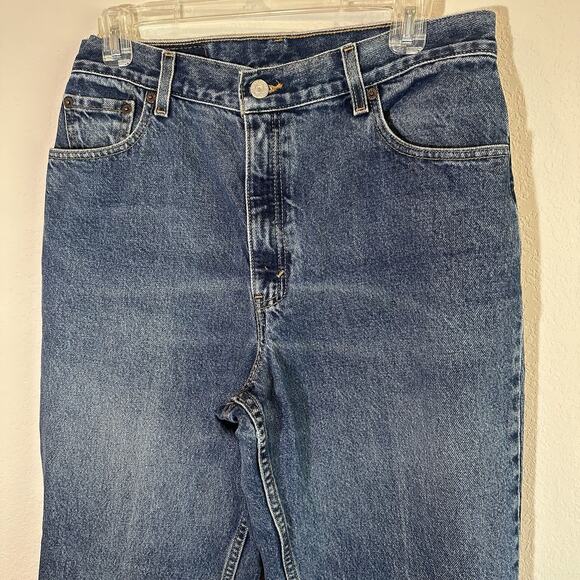 Y2K Levis 550 Jeans Womens Sz 12 Relaxed Fit Tapered High Rise Vintage Mom 2002 - Picture 4 of 11